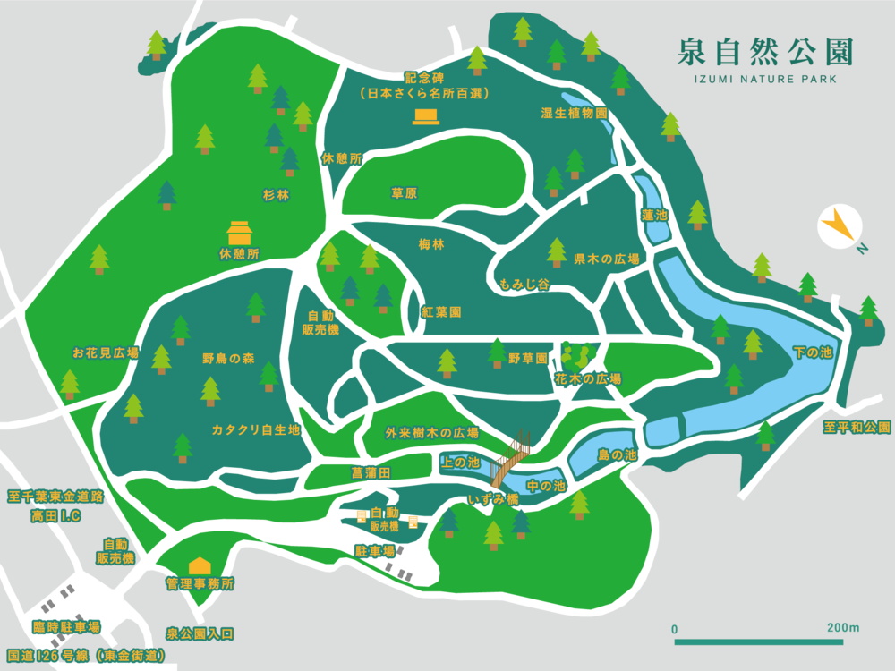ヤマガラの地図