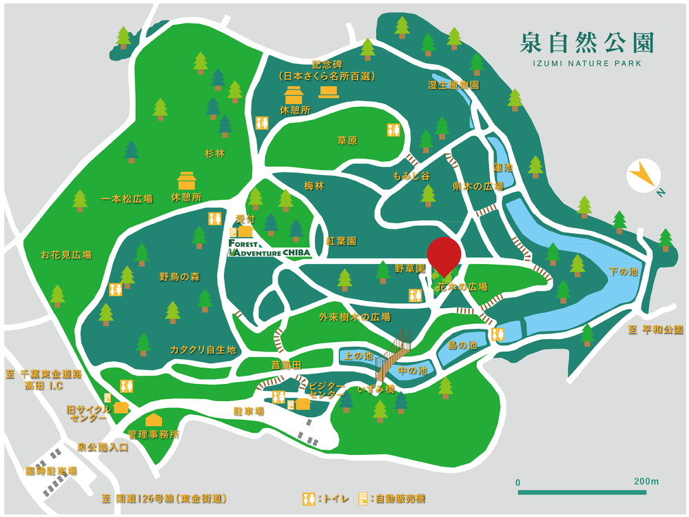 カワヅザクラの地図